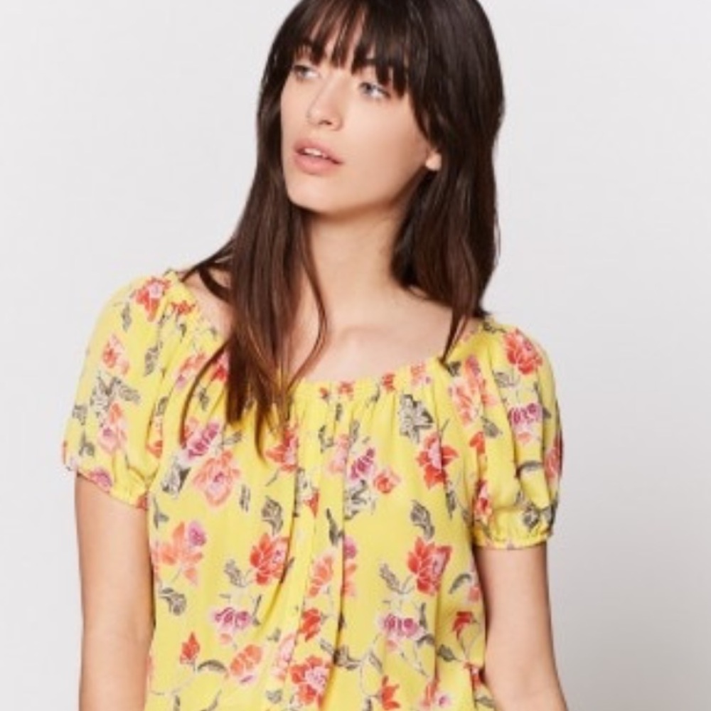 Joie Derfuta Floral Silk Boho Crop Top NWT $228 - Picture 5 of 8